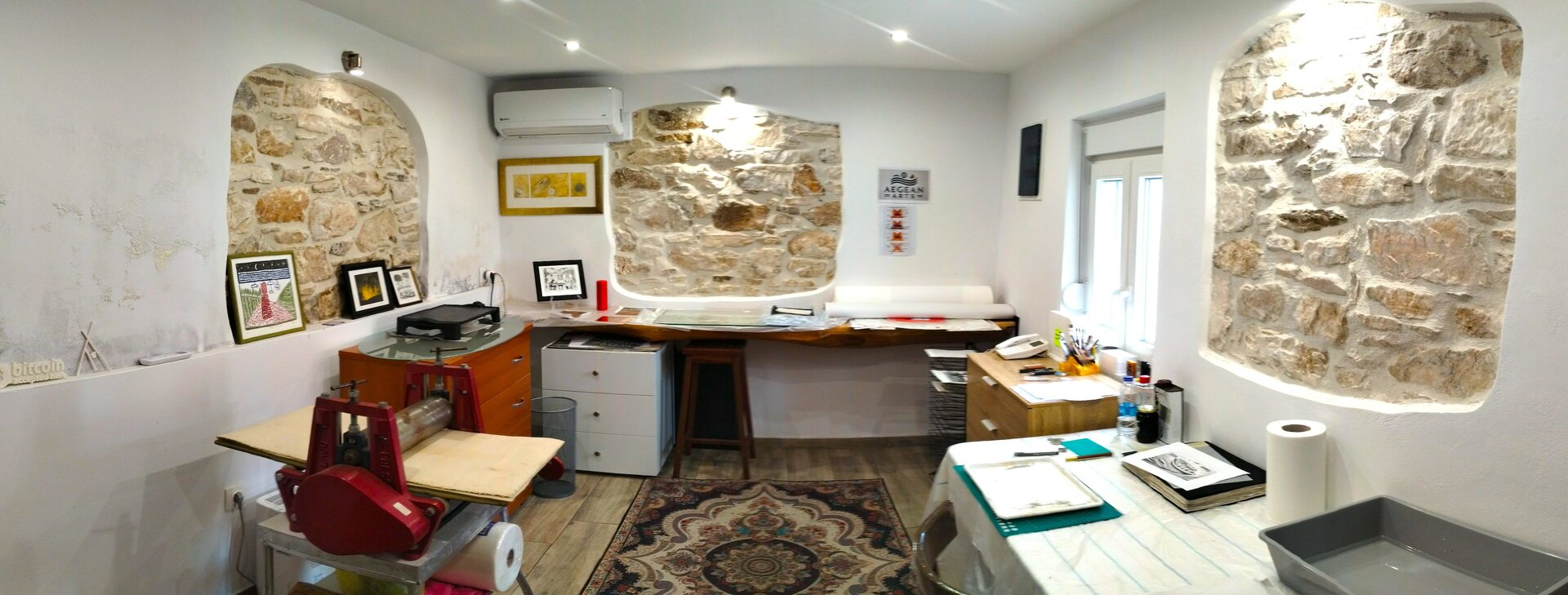 Aegean Arts printmaking studio